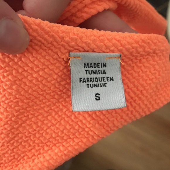 GUESS strapless with a ring bikini top neon orange - Picture 3 of 6